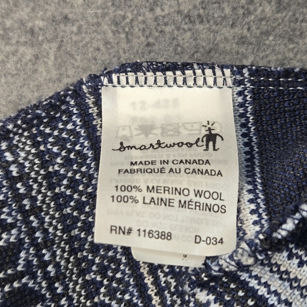 Smartwool Unisex Blue Grey 100% Merino Wool Beanie One Size Snow Hiking Outdoor - Picture 5 of 10